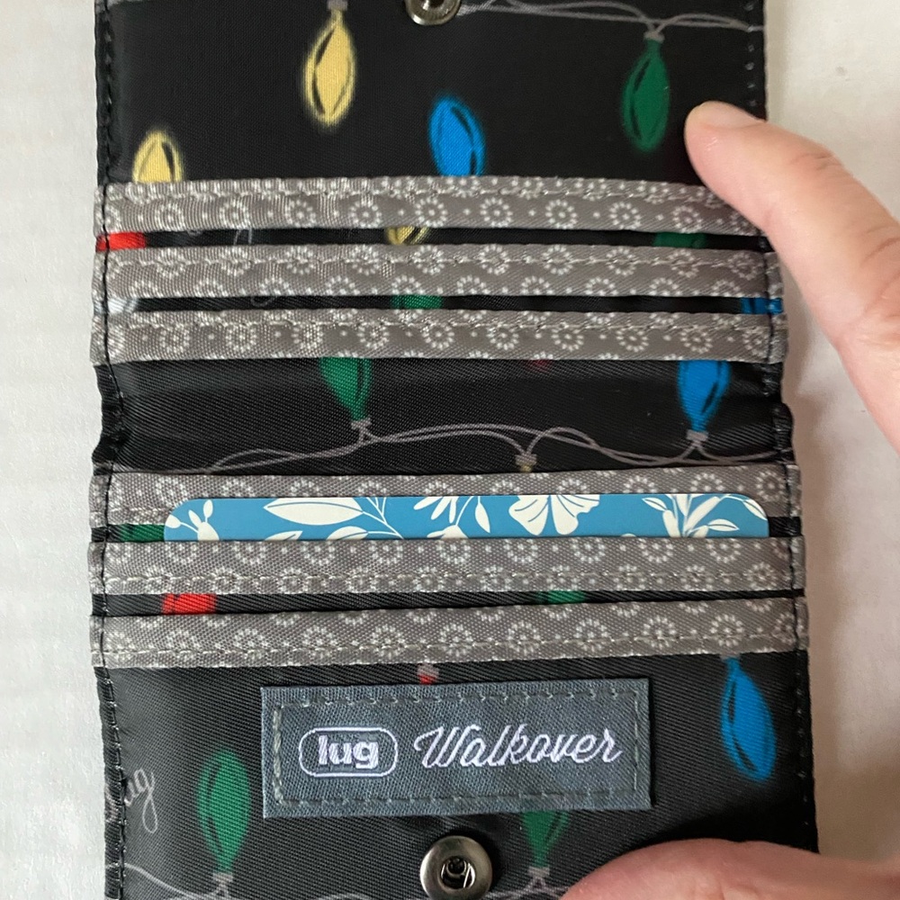 Lug Walkover Wallet Lights Black New - Picture 12 of 13